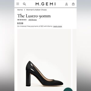 Like new M.Gemi Lustro 90mm sz 38 wshoebag!